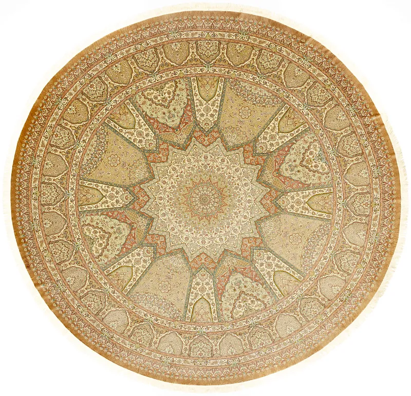 Иранский ковёр из шерсти  (12-450/374x374) 