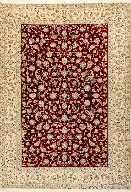 Иранский ковёр из шерсти и шёлка (10-238/357x250)
