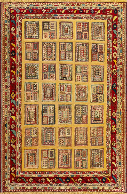 Иранский ковёр из шерсти (15-04113/187x129)