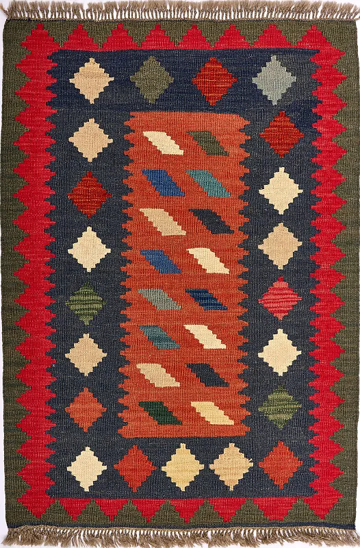 Иранский ковёр из шерсти  (17-0046216 /123x86)