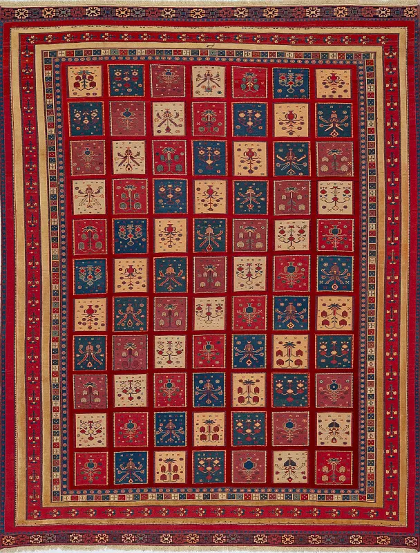 Иранский ковёр из шерсти (12-80/388x297)