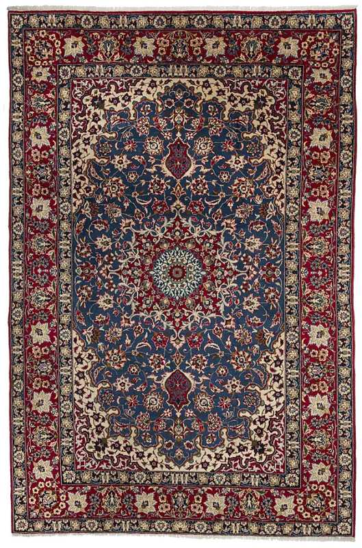 Иранский ковёр из шерсти (00-470/347x230)