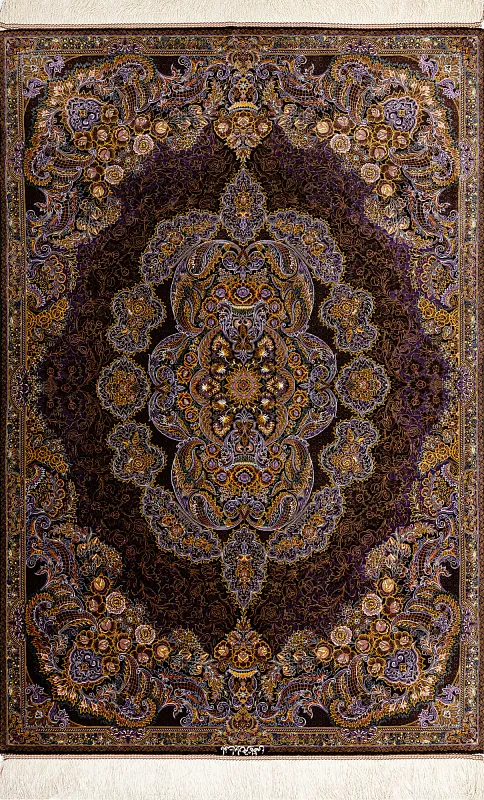 Иранский ковёр из шёлка (13-62813/159x106) 