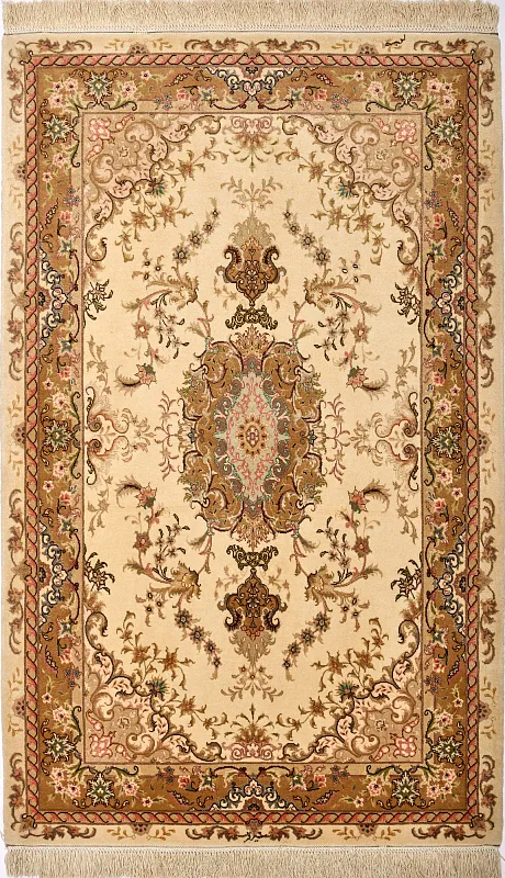 Иранский ковёр из шерсти и шелка (13-583/163x100)