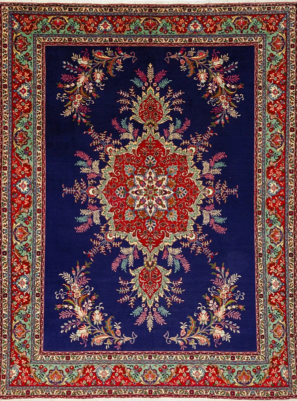 Иранский ковёр из шерсти (00-349/390x295)