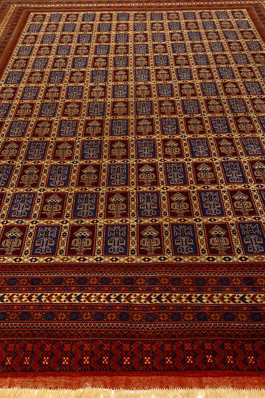 Иранский ковёр из шерсти  (13-48813/355x256) 