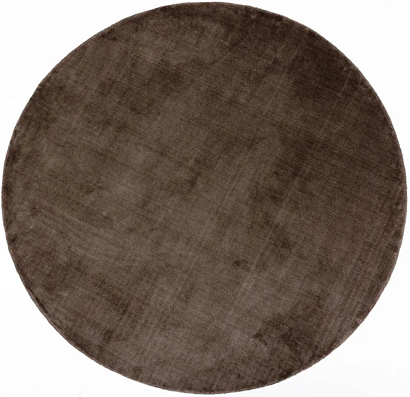Индийский ковёр из арт-шёлка (22-CHOCOLAD/round/150x150)