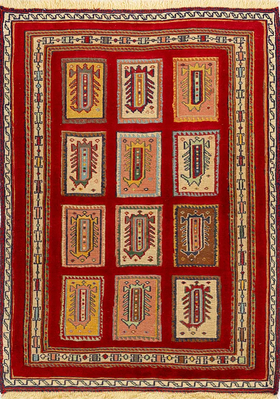 Иранский ковёр из шерсти (13-09113/106x76)