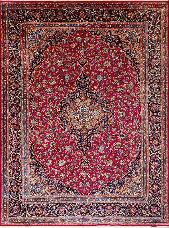 Иранский ковёр из шерсти (00-1015/390x297)