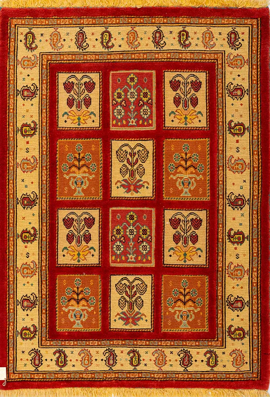 Иранский ковёр из шерсти (13-04513/124x85)