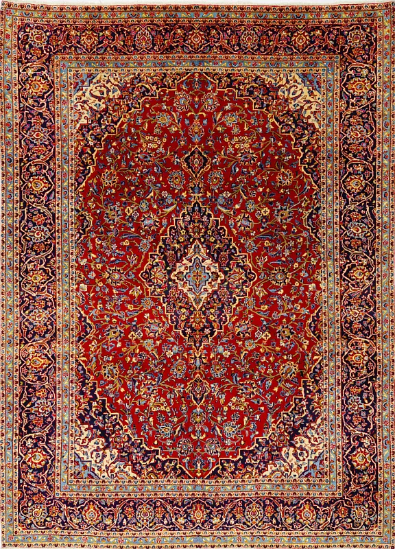 Иранский ковёр из шерсти (00-1025/395x288)