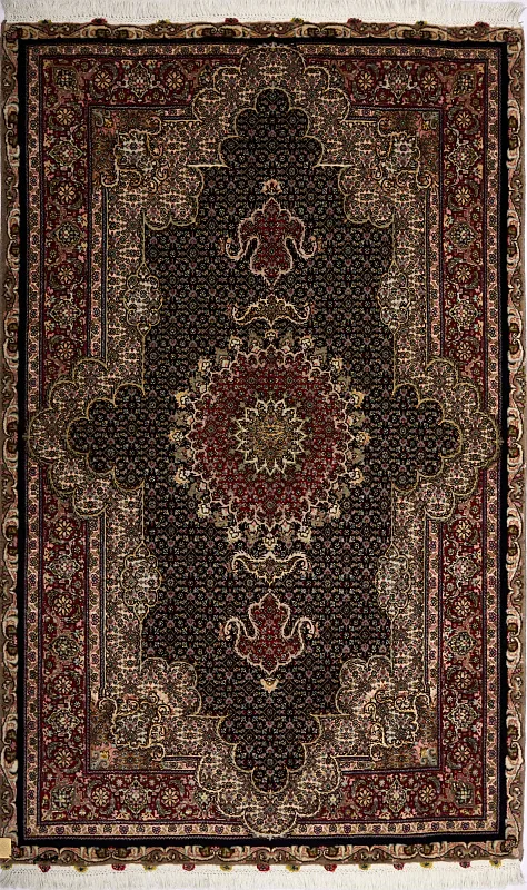 Иранский ковёр из шерсти и шёлка (15-1R12300342 /159x100) 