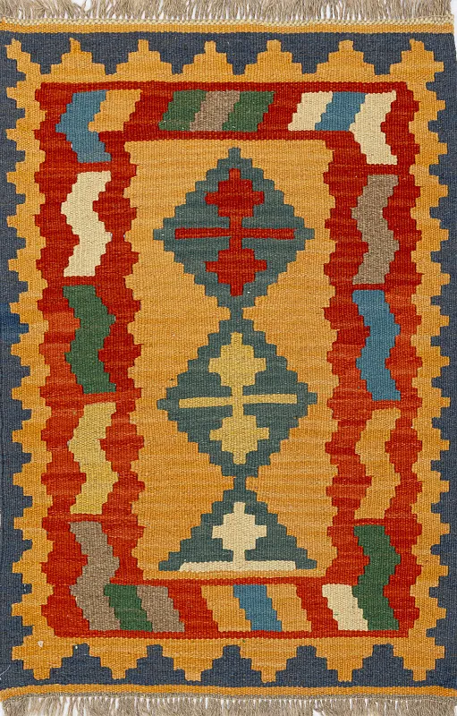 Иранский ковёр из шерсти  (17-01270045516/89x62)