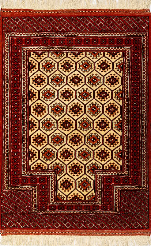 Иранский ковёр из шерсти  (13-49913/137x90)