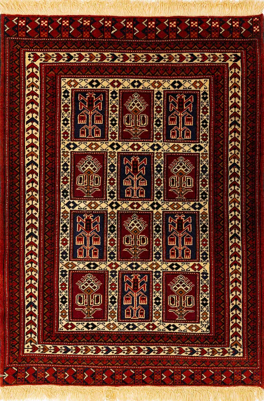 Иранский ковёр из шерсти (13-47113/125x84)
