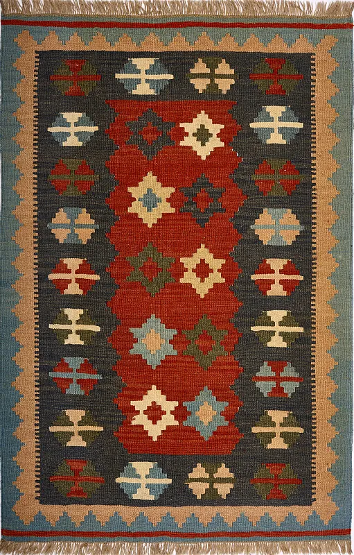 Иранский ковёр из шерсти (17-01271047016/156x103)