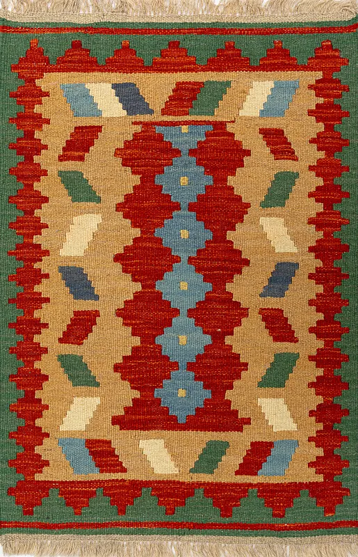 Иранский ковёр из шерсти  (17-0046016 /92x64)