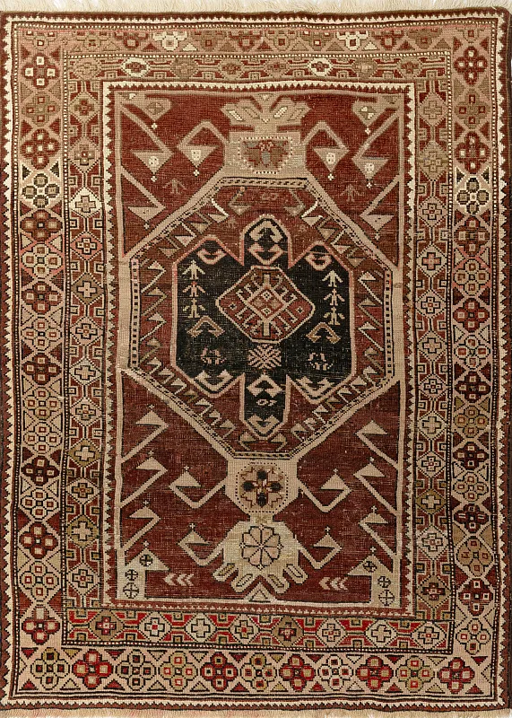 Иранский ковёр из шерсти (04-17/145x105)