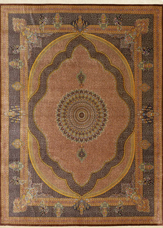 Иранский ковёр из шёлка (13-41313/400x296)