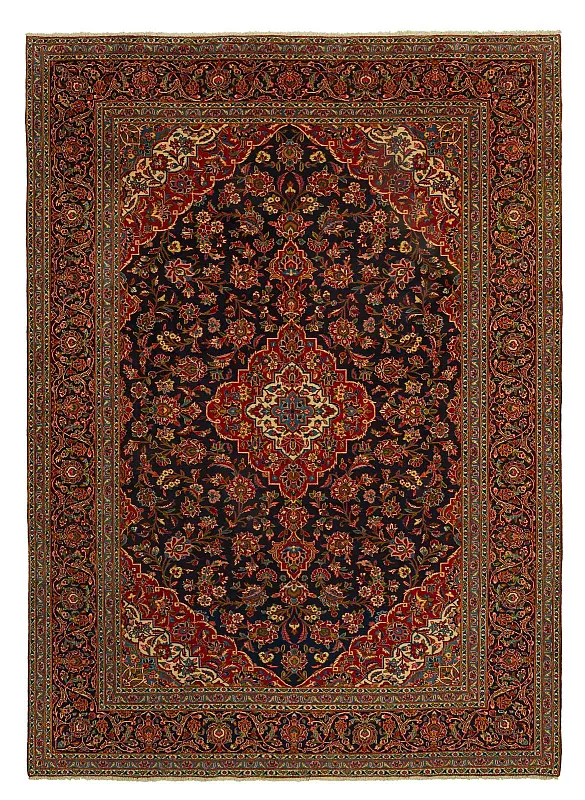 Иранский ковёр из шерсти (00-1044/380x280)