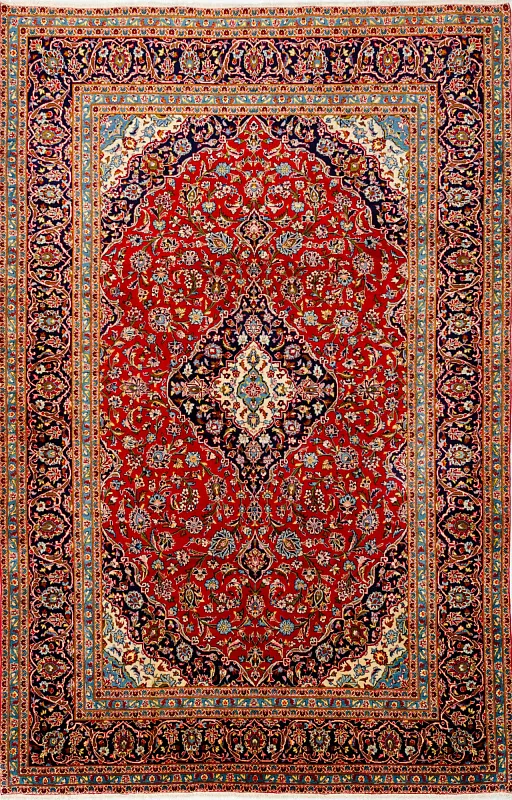 Иранский ковёр из шерсти (17-1304009516/368x240)