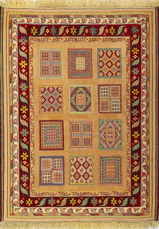 Иранский ковёр из шерсти  (13-262/152x113)