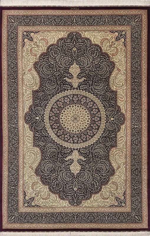 Иранский ковёр из шёлка (21-1008021/300x200) 