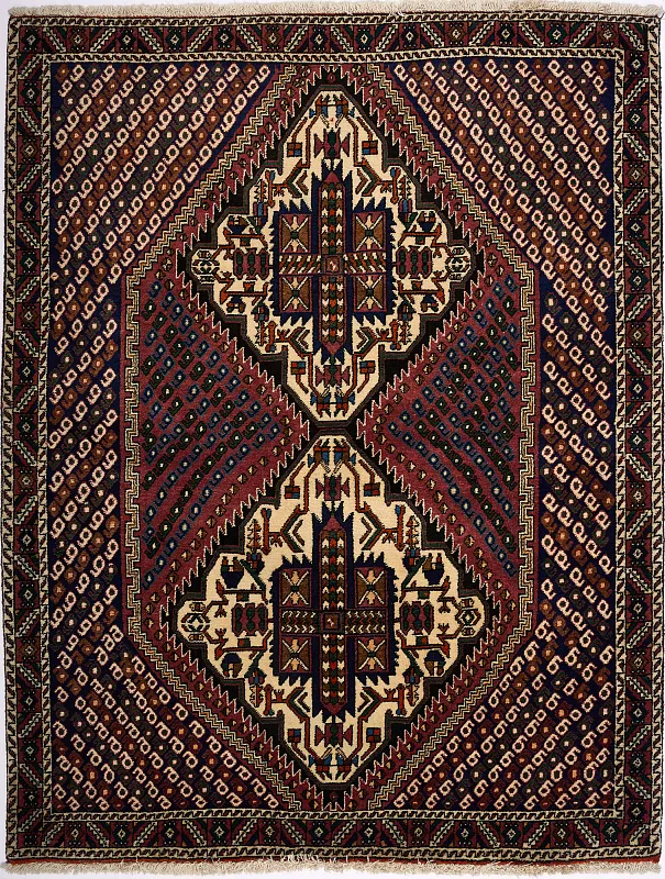 Иранский ковёр из шерсти  (06-379/152x118)