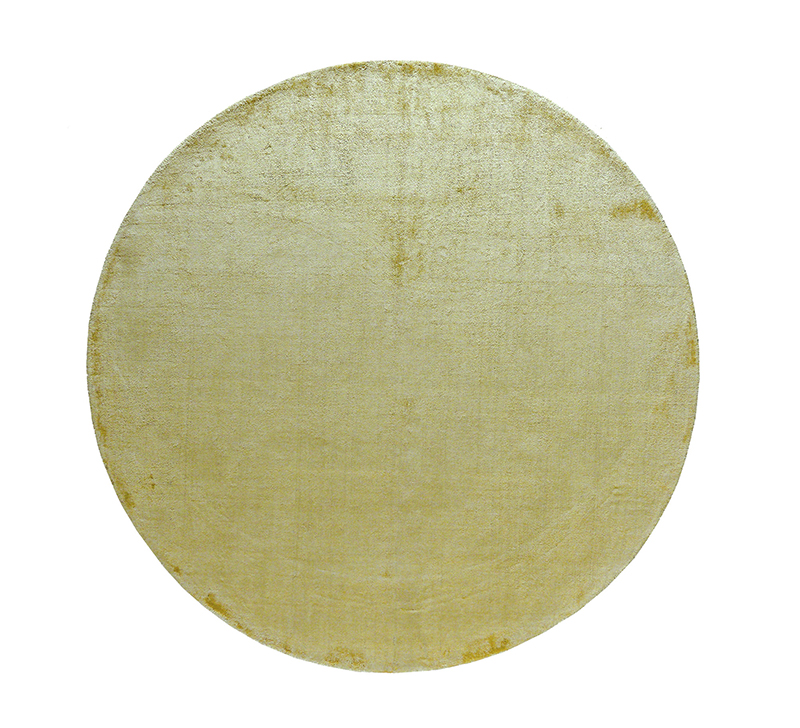 Индийский ковёр из арт-шёлка (22-GOLD/round/200x200)