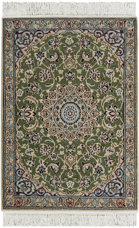 Иранский ковёр из шерсти и шёлка (14-92214 /87x62)