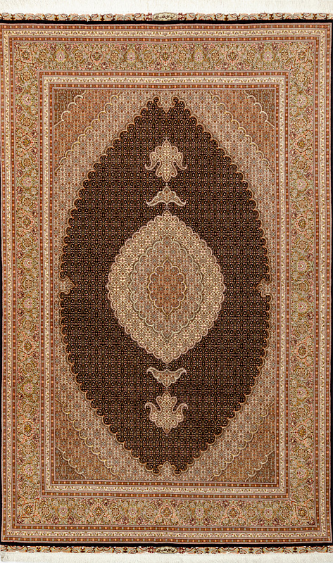 Иранский ковёр из шерсти и шёлка (17-118510345191/300x200) 