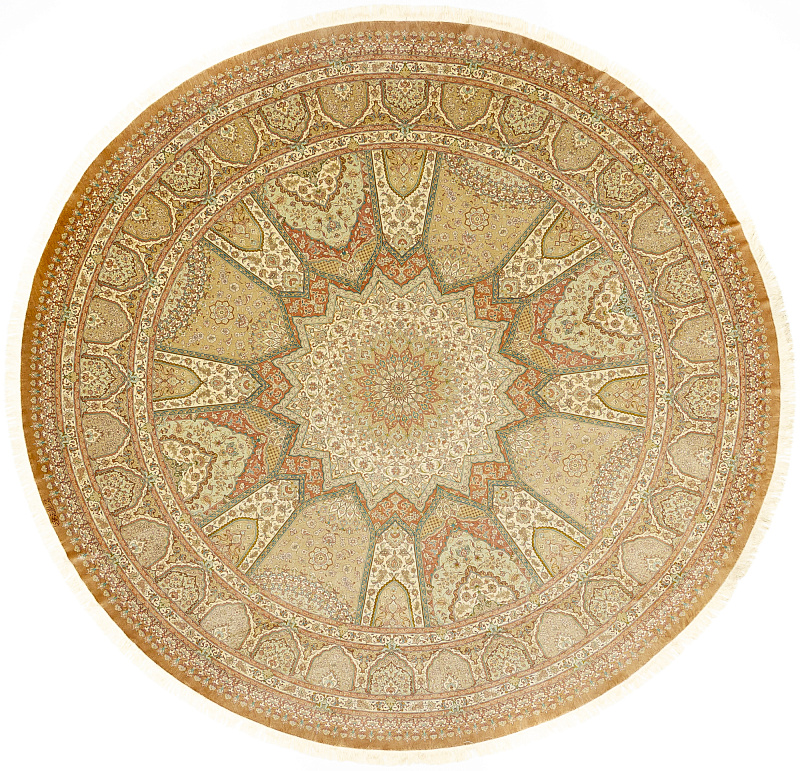 Иранский ковёр из шерсти  (12-450/374x374) 