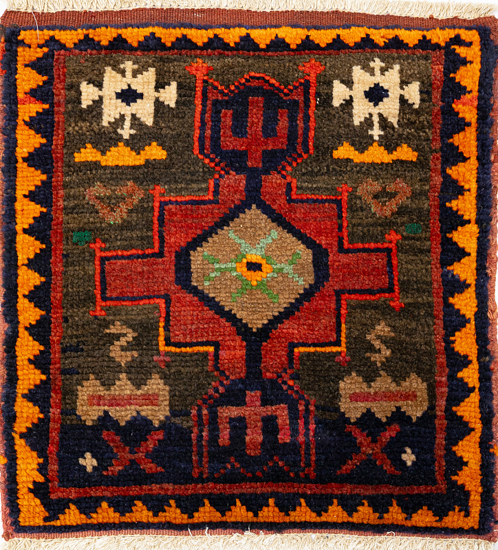 Иранский ковёр из шерсти (17-1301018716 /60x58)
