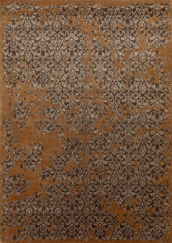 Индийский ковёр из шерсти и вискозы (15-10800/429x305)