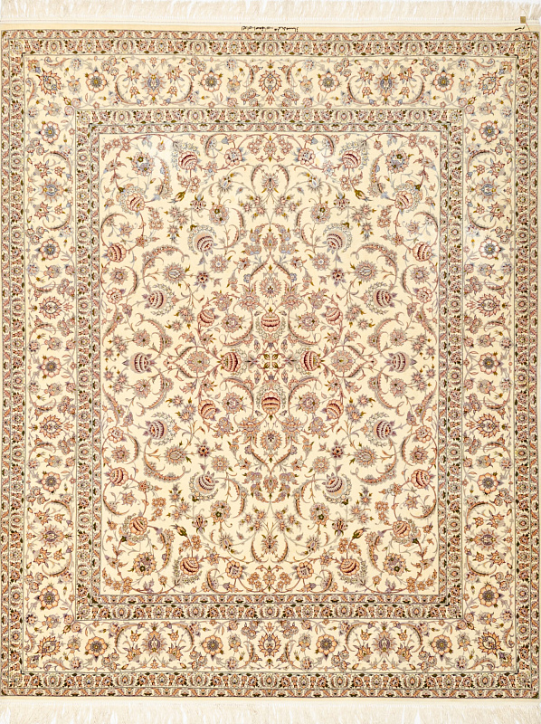 Иранский ковёр из шерсти и шёлка (14-79114/300x242) 