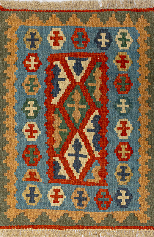 Иранский ковёр из шерсти  (17-01270046116/93x65)
