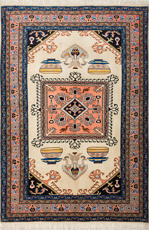 Иранский ковёр из шерсти (05-31/200x140)