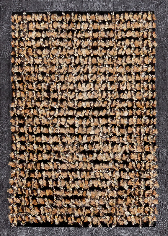 Итальянский ковёр из шкуры и кожи (08-2Kшкура/237x167) 