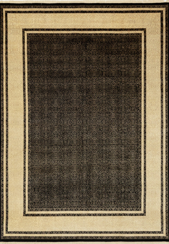 Индийский ковёр из шерсти и шёлка (15-10828/349x250)