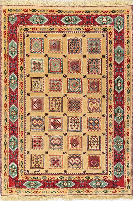 Иранский ковёр из шерсти  (12-265/140х102) 