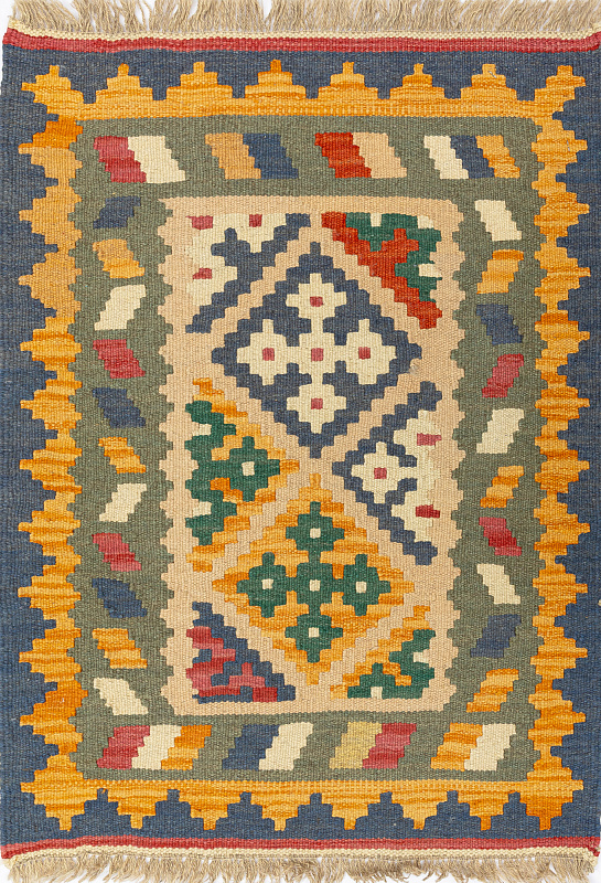 Иранский ковёр из шерсти  (17-0045216/88x65) 