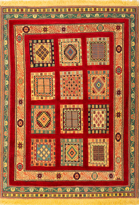Иранский ковёр из шерсти  (13-291/124x89) 