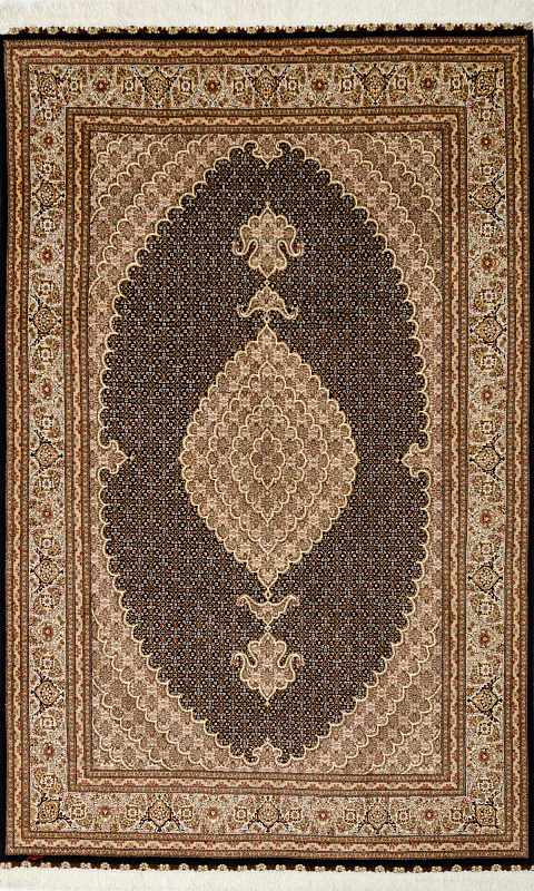 Иранский ковёр из шерсти и шёлка (17-5001816/300х200)