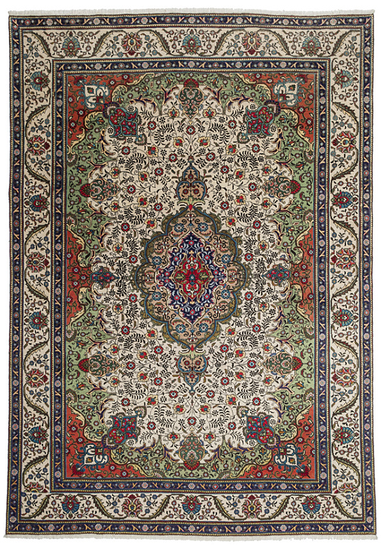 Иранский ковёр из шерсти (00-439/350x247)