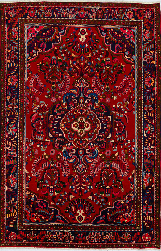 Иранский ковёр из шерсти (00-533/345x225)