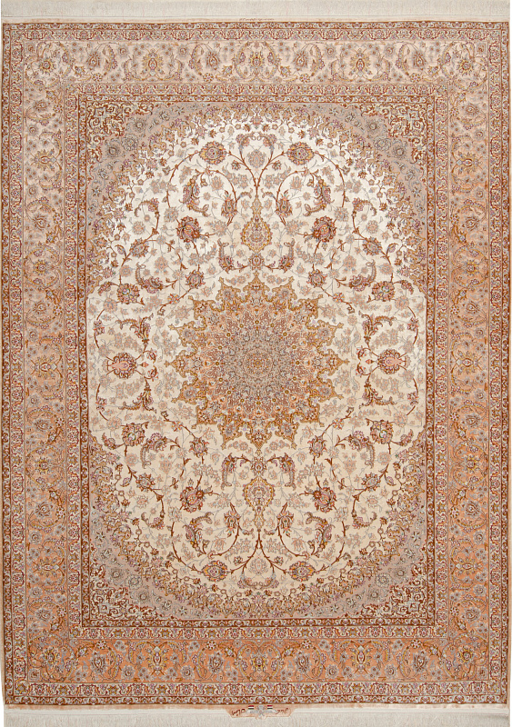 Иранский ковёр из шерсти и шёлка (21-6005721/431x325) 