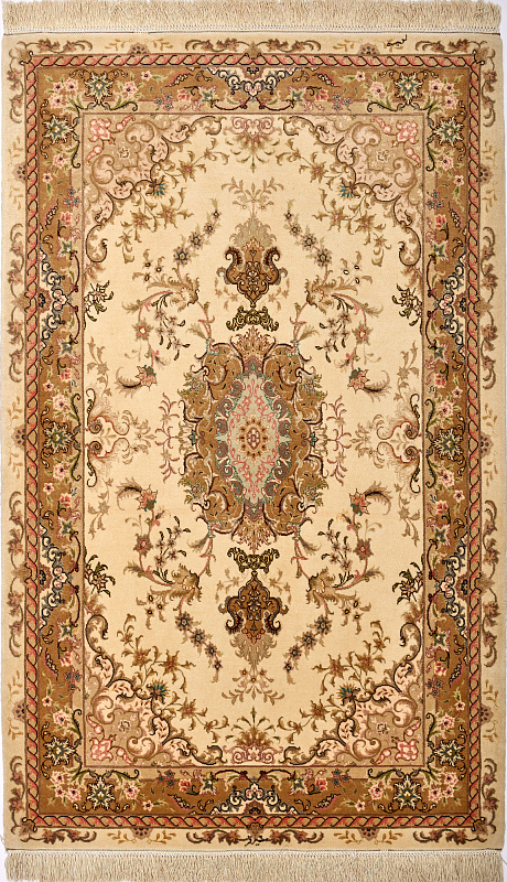 Иранский ковёр из шерсти и шелка (13-583/163x100)
