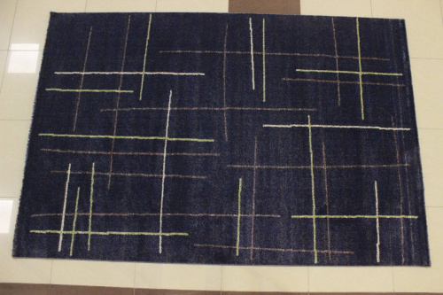 Турецкий ковёр из вискозы (W2575_T71_54/D.Blue/Grey/)