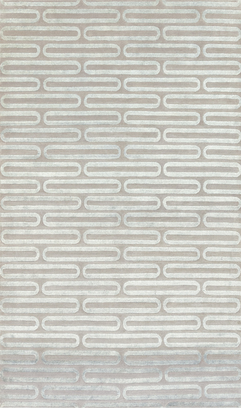 Индийский ковёр из шерсти и арт-шёлка (MV-1979/274x165/Grey)