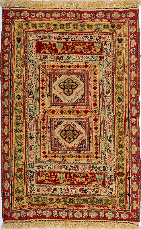 Иранский ковёр из шерсти  (12-268/124х81) 